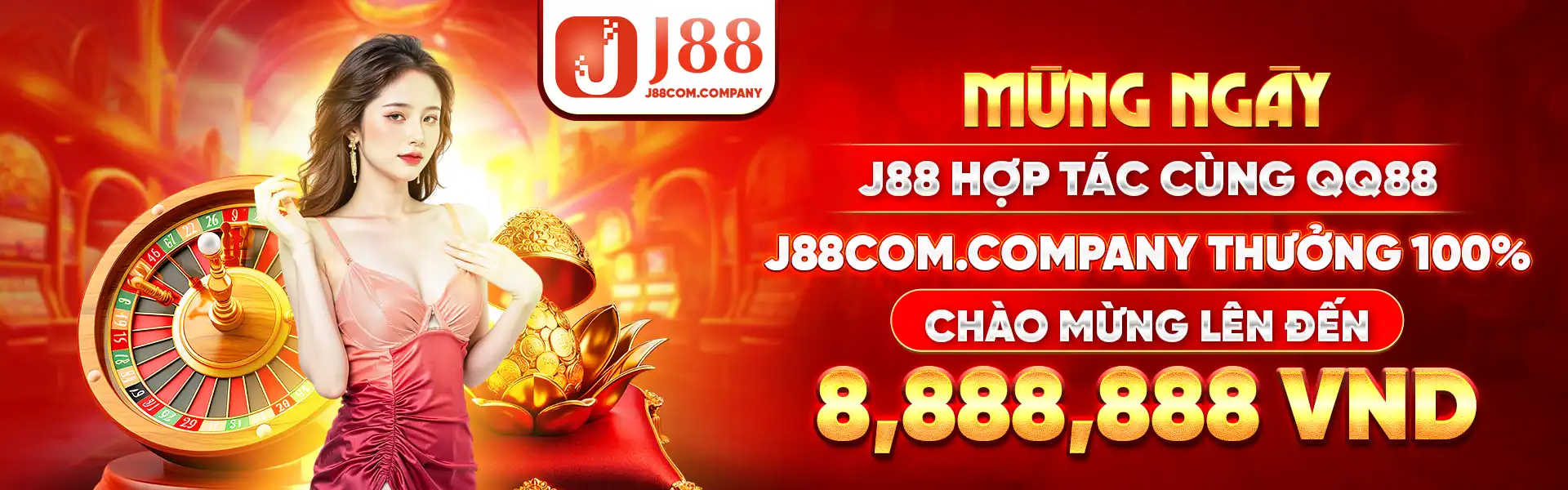 J88 thưởng 100% chào mừng lên đến 8888888 VND